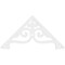 Ekena Millwork Pitch Finley Architectural Grade PVC Gable Pediment, 48"W x 24"H x 1"P (12/12) GPP048X024X100FIN - alternate 2